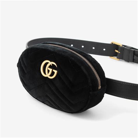 belt bag gucci marmont|Gucci denim marmont bag.